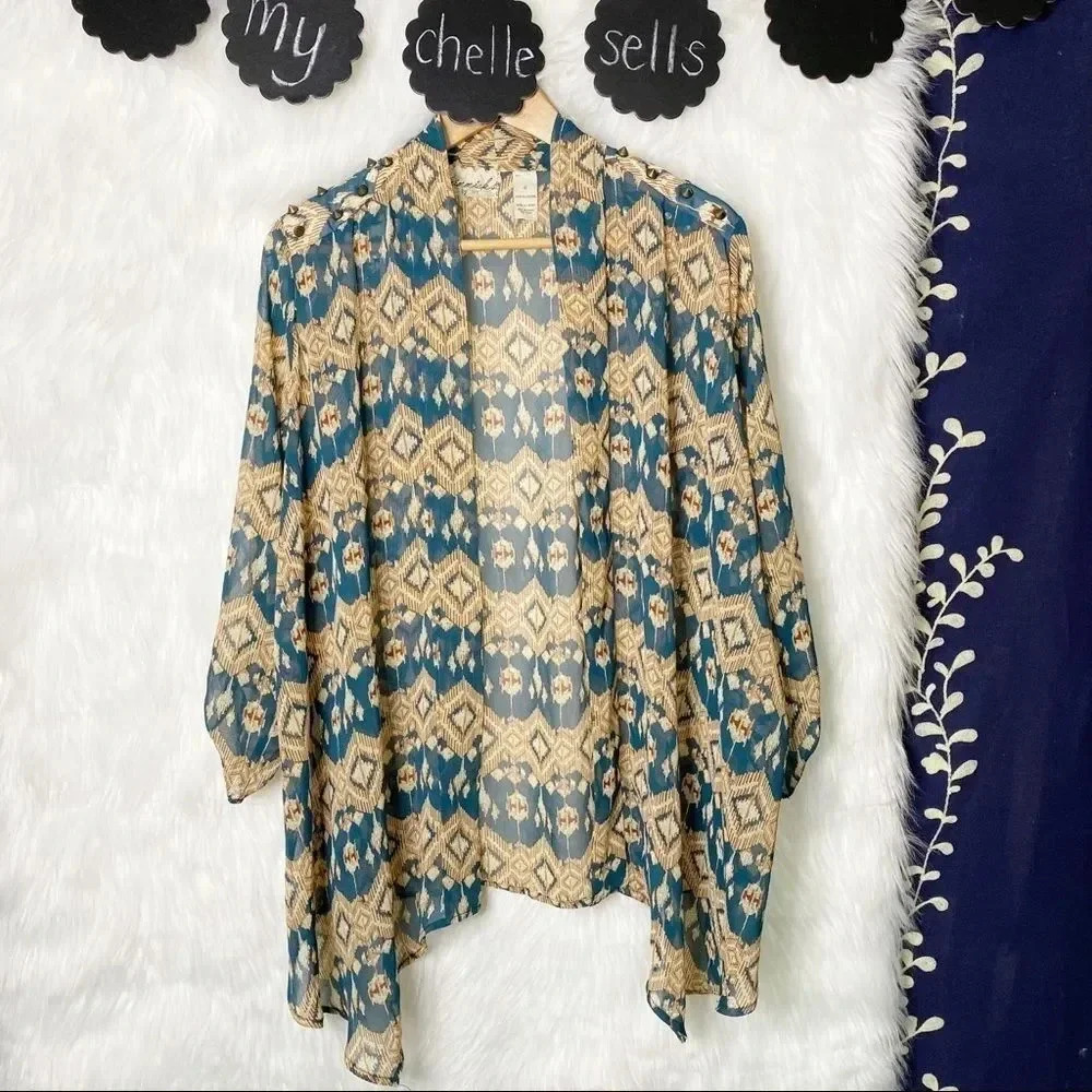 Gimmicks by BKE Western‎ Studded Kimono Cardigan